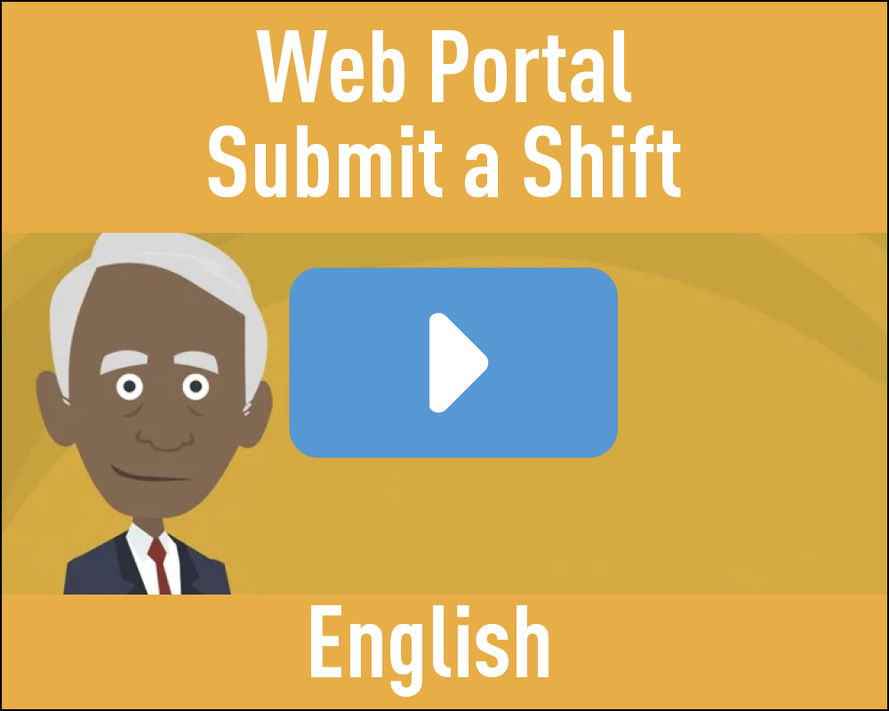 Web Portal - Submit a Shift - English