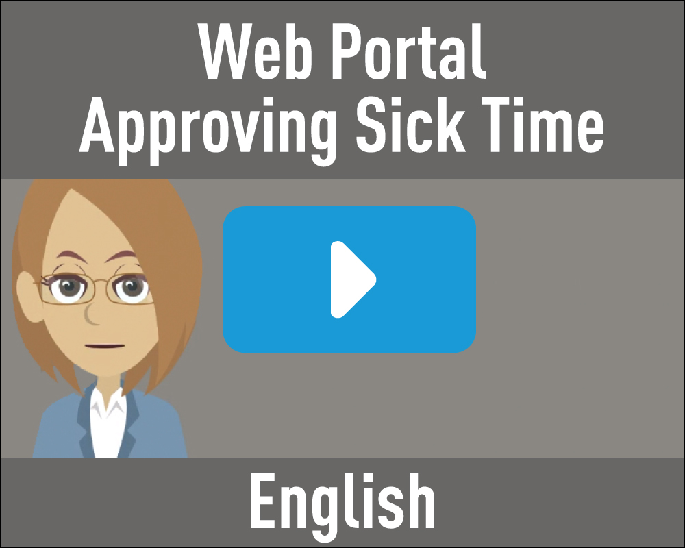 Web Portal - Approving Sick Time - English